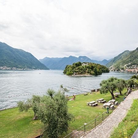 Lake Como Studio With Balcony And Private Parking Ossuccio Exterior foto